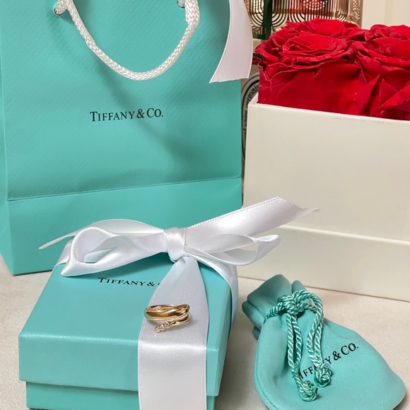 Tiffany & Co. Elsa Peretti Snake Ring in Yellow Gold with Diamonds sz 4.5 $4,100 - Picture 12 of 17